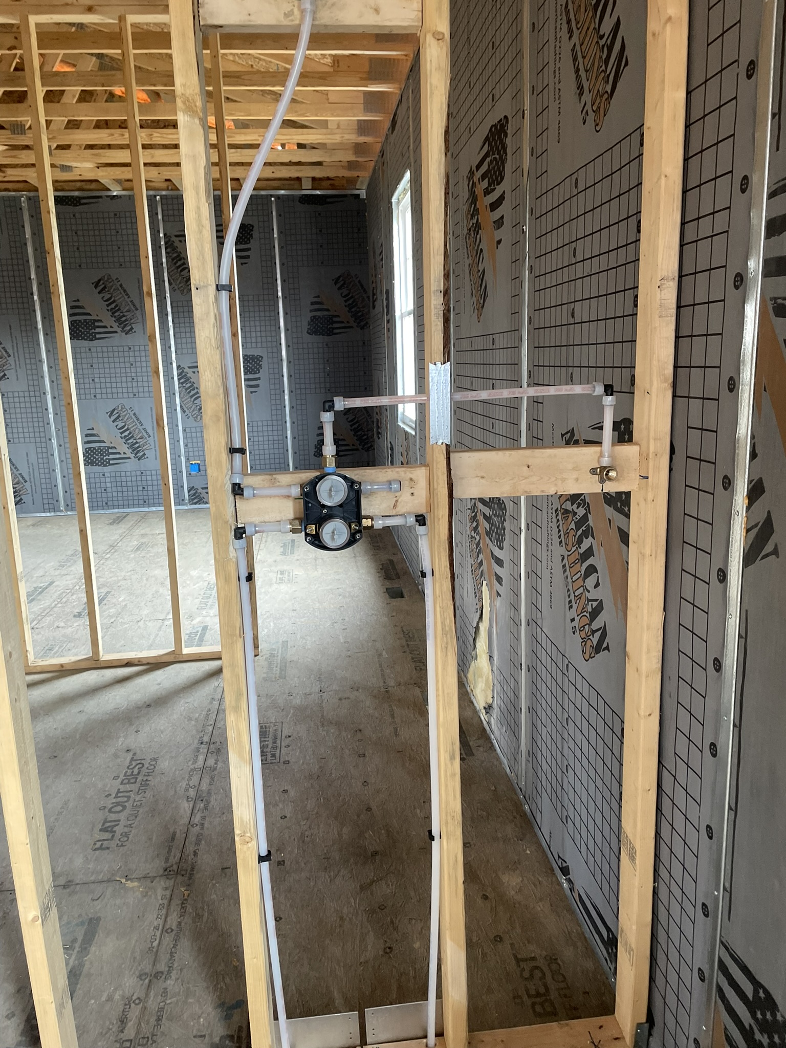 Residential plumbing layout in progress